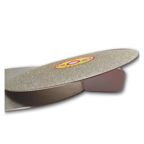 Side view of Diamond Grinding And Polishing Disc Electroplated 180mm 7 Inch Arbor Hole 25mm 240 Grit for hard materials.