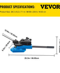 Heavy Duty Manual Bender For Steel And Metal Rods With Adjustable Radius And Angle Pro Grade Scroll Bender For Steel Brass Copper Aluminum Perfect For Home Shop And Industrial Projects, 26.3 x 8.2 x 7.1 in
