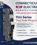 RC3860 Replacement Two Pole 60 Amp Thin Series Molded Case Circuit Breaker on promo banner