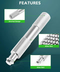 Aluminum Bearing Race And Seal Driver Kit 10 Piece with 9 Disc Sizes, featuring knurled design and Allen bolt details.