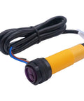 Photoelectric Sensor Adjustable 30 Cm Sensing Range M18 Diffuse Reflection Proximity Switch Three Wire DC 6 To 36V PNP Normally Open Infrared Industrial Sensor, front view