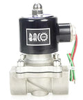 Three Quarter Inch 110V AC Stainless Steel Solenoid Valve NPT Normally Closed For Water And Liquid Lines, front view