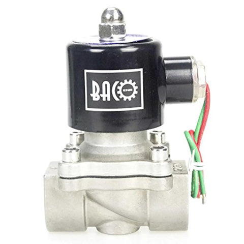 Three Quarter Inch 110V AC Stainless Steel Solenoid Valve NPT Normally Closed For Water And Liquid Lines, front view