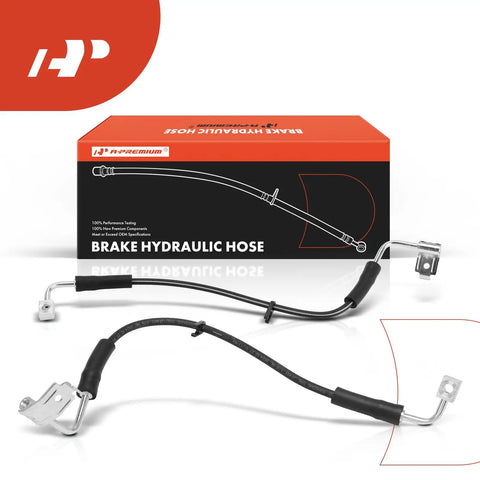 Front Brake Hydraulic Hose Set For Jeep Wrangler 2008 2009 2010 Front Left And Right Hoses Heavy Duty Direct Fit For JK Series