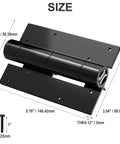 Heavy Duty Aluminum Self Closing Gate Hinges Featuring Slick Adjustable Spring Tension For Rock Solid Auto Fence Gate Closure No Sweat Installation And Heavy Load Support size specifications and measurements