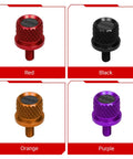Badass Carbon Fiber 1/4 Inch Motorcycle Seat Bolts Knurled Quick Release Easy One Hand Swap For Harley Softail Dyna Sportster Touring Rigs Black featuring four colors.