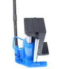 Beast Mode Rock Solid Heavy Duty Hydraulic Toe Jack With 10 Ton Lifting Capacity And Precision Cast Spring Low Profile Alloy Steel Garage Floor Jack For Pro Mechanics, close-up view of hydraulic jack mechanism.