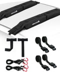 Soft Roof Rack Pad Kit Dope For Surfboard Kayak And Canoe With 2 Tie Down Straps 2 Ropes Hood Loops And Storage Bag Heavy Duty System