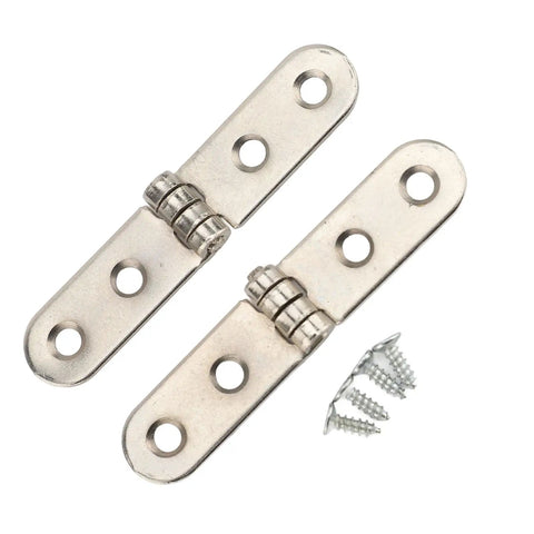 180 Degree Folding Flush Hinges 20Pcs Set For Folding Tables Desks And Coffee Tables With Mounting Screws Durable Zinc Alloy