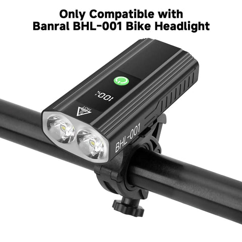 Heavy Duty Aluminum Bike Light Mount Bracket For Handlebar Mounting Fits BHL001 Headlights showing secure attachment