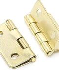 Gold Cabinet Hinges Set Of 10 Four Hole Iron Hardware For Jewelry Boxes And Small Chests Dope Vintage Style Decorative Hinges