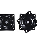 2 Pack 7 Inch Bar Stool Swivel Plate Replacement For 360 Degree Rotation, Heavy Duty Turntable, Square Top, 2.5mm Solid Steel
