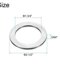 Beefy NTA2840 Thrust Needle Roller Bearing Set With Washers, 1-3/4 Inch ID, 2-1/2 Inch OD, 5/64 Inch Total Thickness, Chrome Steel Needle Rollers, 8 Pack Heavy Duty Bearings For Machinery And Equipment size diagram