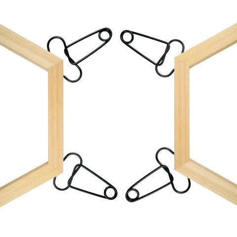 Pro Grade Miter Spring Clamps Pliers For Woodworking Set Including Eight Heavy Duty Clamps For Fast Secure Grips on wood frames