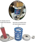 Heavy Duty Floor Mount Vibration Isolators Beat The Rattle With Rock Solid Spring Damping Mounts Finished In Rust Proof Steel For Tough Workshop Gear One Inch Deflection Handles Up To 154 Pounds, featuring blue rust-resistant spring and damping column.