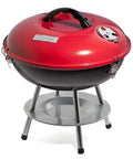 14 Inch Portable Charcoal Grill With Locking Lid And Dual Vents Lightweight Tabletop BBQ For Camping Tailgates And Cookouts