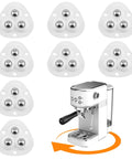 Mini Self Adhesive Caster Wheels 360 Degree Swivel Ball Transfer Rollers for Small Appliances like coffee maker, white 8 pack