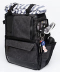 Big Capacity Laptop And DSLR Video Camera Backpack With All Weather Cover, Padded Interior, Quick Access Zippers on side view