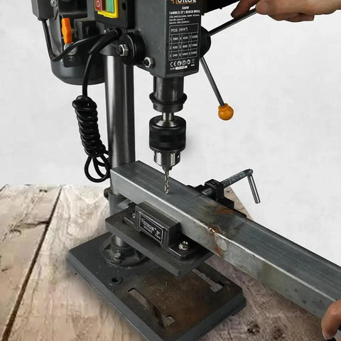 Heavy Duty Drill Press Vise For Bench Table Clamp, 3 Inch Jaw, 3.2 Inch Opening, 3.1 Inch Jaw Width, All American Tough As Nails Precision Grip For Drill Press Tables, Ideal For DIY Projects And Precise Drilling on drill press table