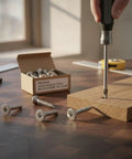 Installing 304 Stainless Steel Countersunk Wood Screws, Self Tapping Flat Head Fasteners For Furniture Assembly And Woodworking Projects