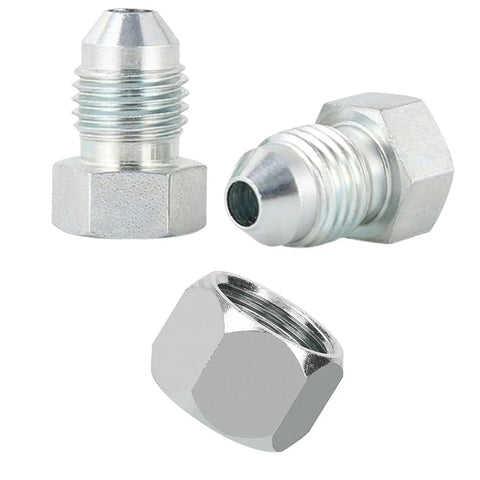 Heavy Duty Hydraulic Cap And Plug Kit With JIC And ORFS 37 Degree Threads 8 Sets Cap And Plug Fittings For 4 6 8 10 12 16 Dash Sizes