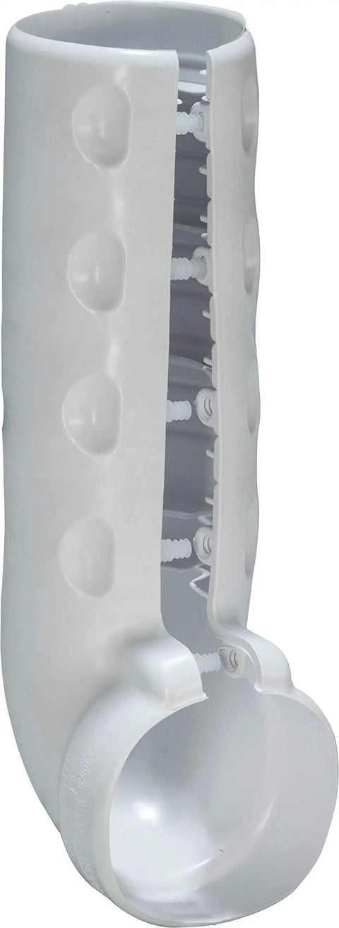 Undersink Vinyl P Trap Piping Cover Kit With Two Angle Valve Covers And A Five Inch Offset Tailpiece Wheelchair Strainer