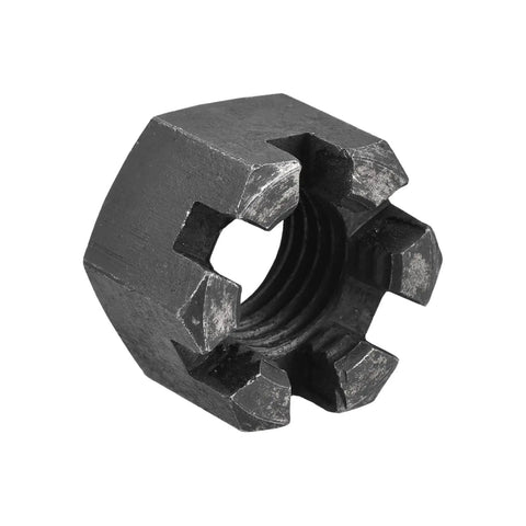 Super Tough M24X3mm Hex Castle Nuts Built From Badass Carbon Steel With A Durable Black Coating Grade 4.8 Fasteners Sold In A Two Piece Pack That Act As A Total No Brainer For Any Weekend Warrior