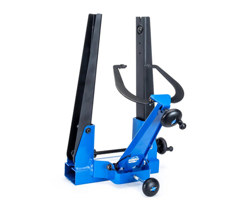 Pro Bicycle Wheel Truing Stand For Oversized Tires And Wheels, Heavy Gauge Steel, Powder Coated Finish, Fits 29 Plus Wheels And Tires Up To 6 Inches Wide, Thru Axle Compatible For Fat Bikes And E Bikes