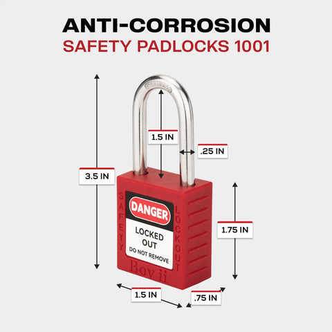 Lockout Tagout Kit With 50 Red Safety Padlocks And Tags Keyed Differently Two Keys Per Lock A Real Worksite Workhorse OSHA Compliant LOTO Locks