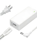24V Power Cord For Cricut Explore 3 And 4 Replacement Power Supply Adapter Cable with plugs and connectors, white color.