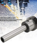 Premium 40CR Straight Shank Collet Chuck Holder With High Stability And.01mm Accuracy For CNC Milling Cutter Engraving Machine Turning Boring Tools, close-up view of collet extension rod.
