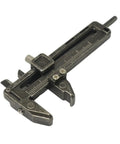 EDC Ready Compact Pocket Vernier Caliper with smooth sliding, zinc alloy, for high precision measurements of jewelry and small parts