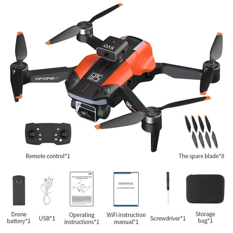 Dope GPS Drone With 8K Dual Cameras For Adults 60 Minute Flight With Three Batteries Foldable Brushless FPV Quadcopter with accessories.