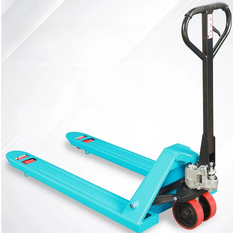 Heavy Duty Manual Pallet Jack Workhorse Featuring Silky Smooth Caster Wheels And Quick Release Pedal For Zero Sweat Daily Grind Factory And Retail Transport Anywhere
