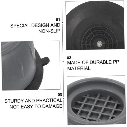 Close-up of 8 Pack Slip Shockproof Foot Pads For Washing Machines And Refrigerators Heightening Stabilizer Mats showing non-slip design.