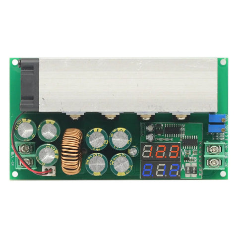Heavy Duty 600W Adjustable Buck Converter Module From 12V To 80V Down To Two Point Five Volt With 20A Output And LED Display