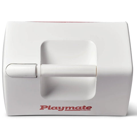 Top view of Playmate Portable Cooler With Tent Top Design, Push Button One Hand Lid Operation, Left Or Right Swing Lid For Easy Access