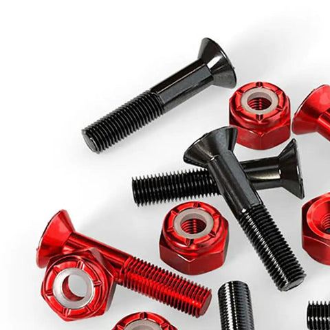 Genuine Skateboard Hardware Cross Bolts With Standard Phillips Screws For Trucks 7/8 Inch Black Red Replacement Parts