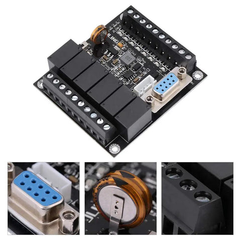 Rock Solid 24V DC PLC Control Board With FX1N-14MR Relay Module for industrial automation and anti-interference control