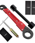 6 Piece Plumbing Tools Kit With Angle Stop Wrench Half Inch Compression Sleeve Puller Sandpaper And Storage Bag DIY Ready Pro Plumber Grade Wrench Set For Replacing Frozen Or Corroded Angle Stops