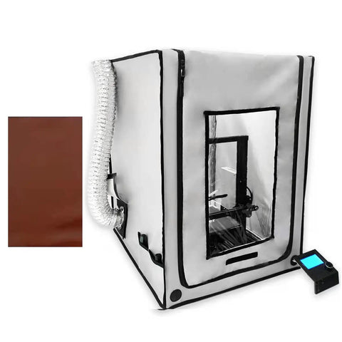 All In One 3D Printer Enclosure With 3 Layer Filtered Ventilation Fan Odor Busting Fireproof Noise Reduction For Ender 3 V3 SE KE Silver