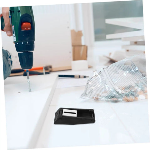 Close-up of black rubber toggle latch with tools, part of Two Pack Rubber Toggle Latch Clamp Set For Heavy Duty Drawers And Storage Boxes.