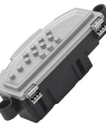 HVAC Blower Motor Resistor 84496889 OEM Ru1053 Plug And Play for Chevrolet Bolt EV, showing silver and black heavy-duty design.