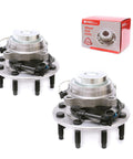 Set Of 2 Front Wheel Bearing Hub Assemblies With ABS For 2WD GMC Savana 3500 And Savana 2500, Chevy Express 3500 And 2500, And Silverado 2500 1999 2000 Direct Fit 8 Lug Ready To Roll