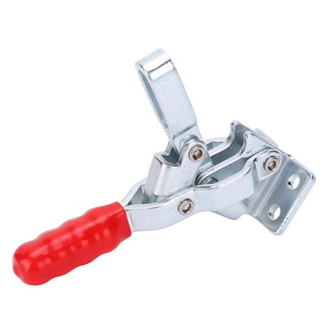 Heavy Duty Quick Release Toggle Clamp for Welding and Woodworking Jigs, Drill Press Fixtures, Pro Grade Plunger Stroke Clamp with Latch