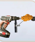 Drill Attachment Metal Shears Power Nibbler Cutter For Quick Metal Cutting showing hand-held drill conversion