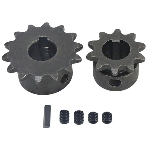 Complete Number 35 Chain Jackshaft Kit For Go Karts And Minibikes Five Eighths Inch By Sixteen Inches With Bearings Collars Hangers And Sprockets