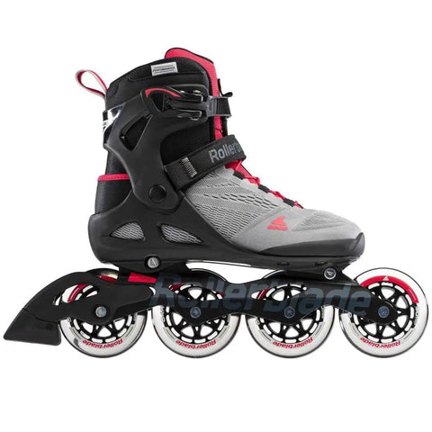 Macroblade 90 Womens Fitness Inline Skates in Paradise Pink with 90mm wheels and high cuff stability for training and cruising