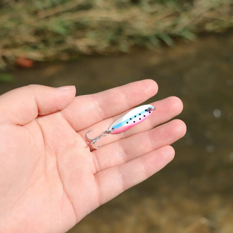 Fishin Casting Spoon Lures For Saltwater And Freshwater With Unpredictable Action And Balanced Weight For A Jumping Minnow Like Motion