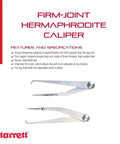 Firm Joint Hermaphrodite Caliper with adjustable round leg, 6-inch size, high-grade steel, finely finished, for precision marking.